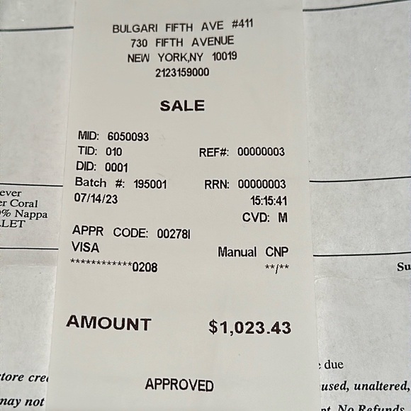 BVLGARI Serpenti Forever Continental wallet carnelian coral nappa leather $1000 - Picture 12 of 12